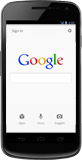 Nexus showing Google search